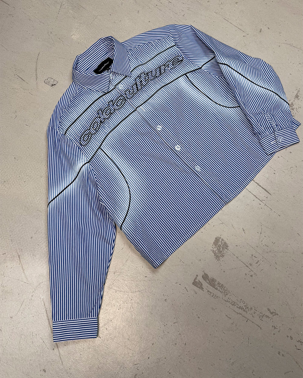 WORLDWIDE LONGSLEEVE SHIRT BLUE & WHITE