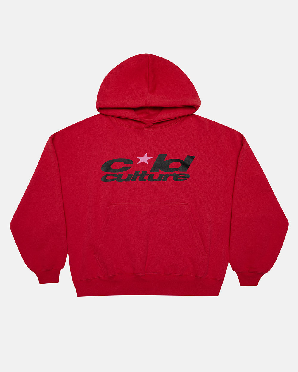 COSMIC HOODIE RED AND BLACK