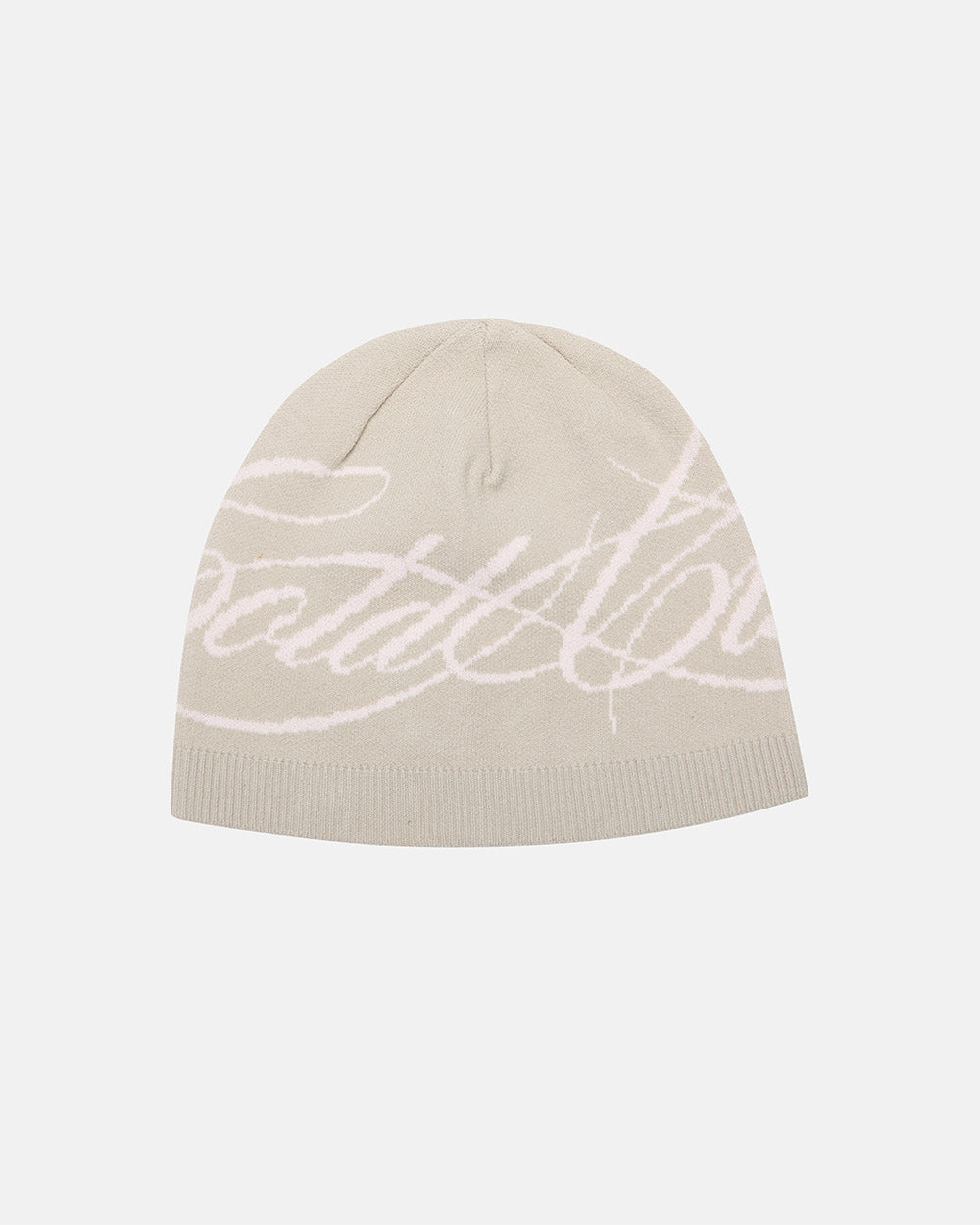SCRIPT BEANIE BEIGE