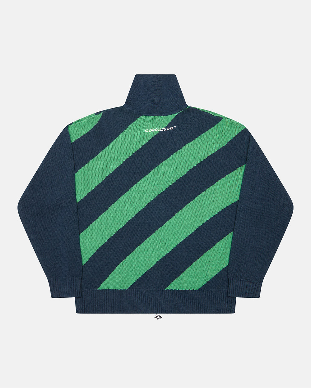 LINES FUSION KNIT GREEN & BLUE