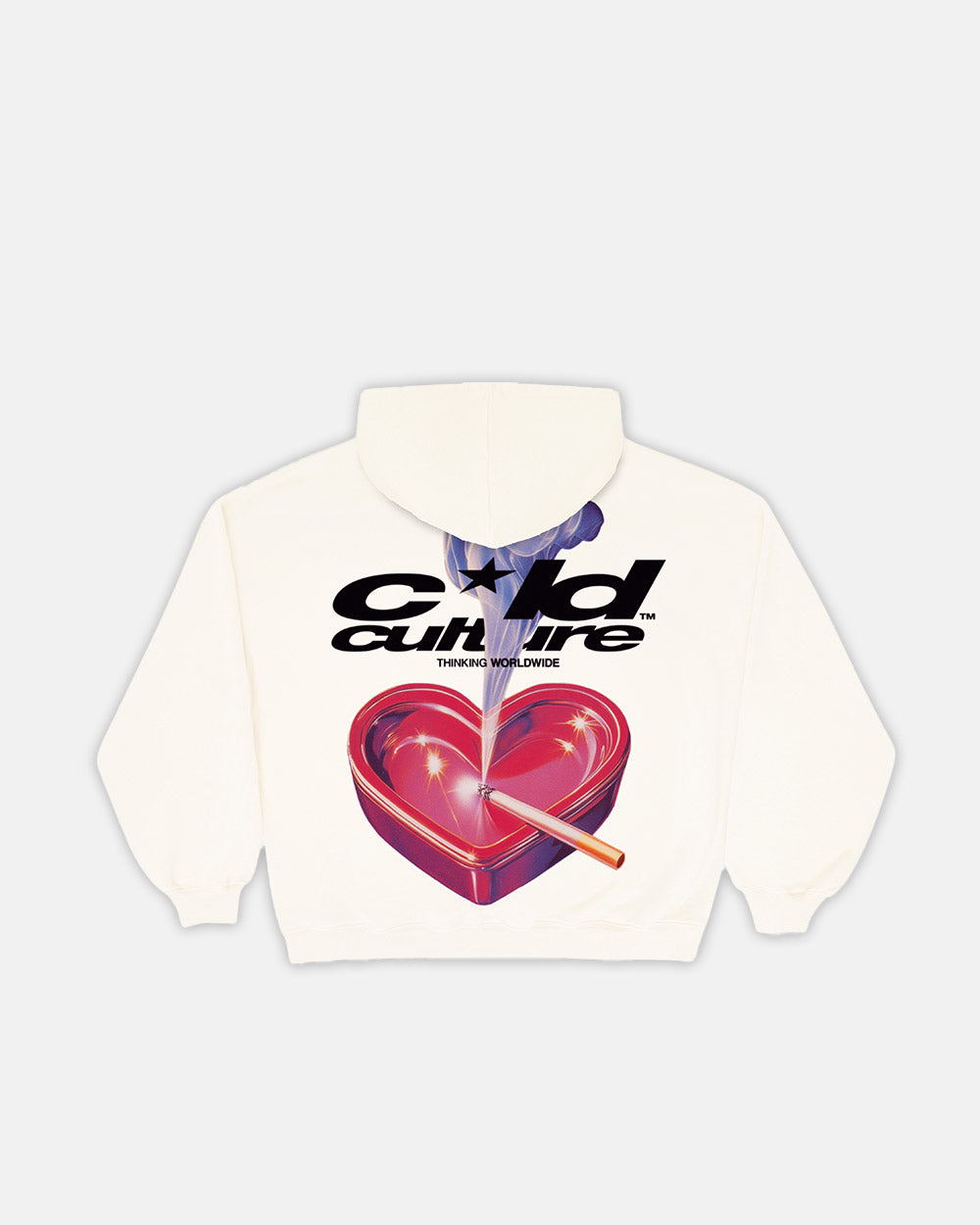 HEART ASHTRAY HOODIE GREY