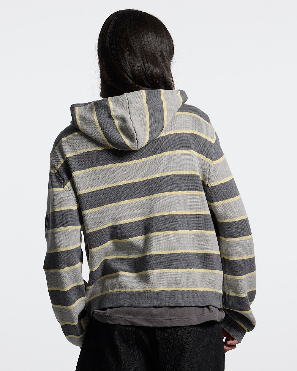 TRIPPY STOP ZIP KNIT GREY