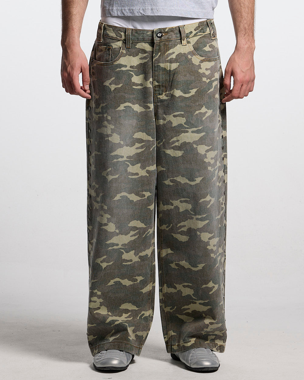 STUDS PANTS CAMO