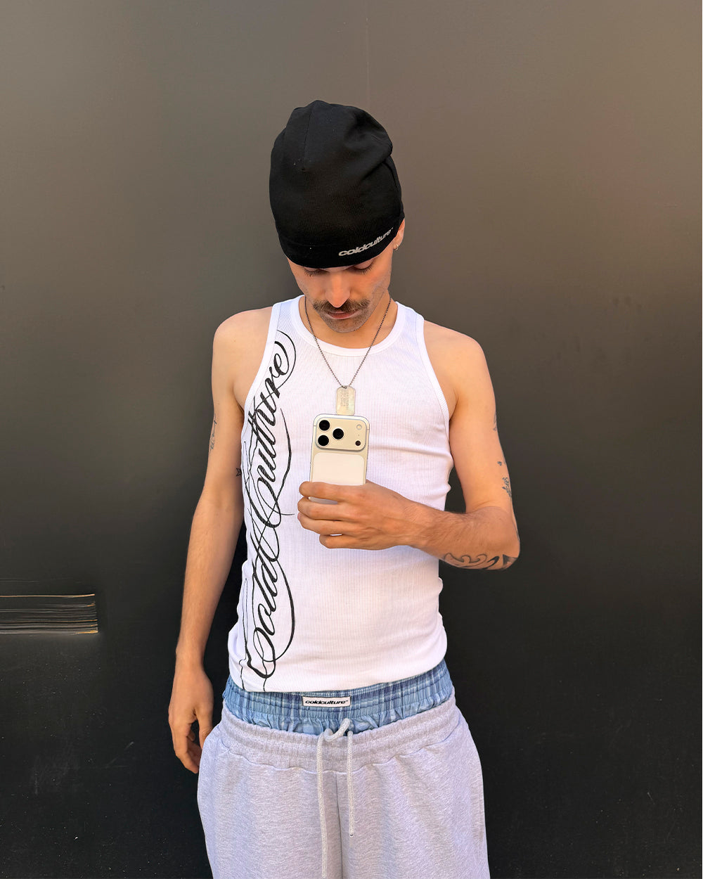 SCRIPT TANK TOP WHITE