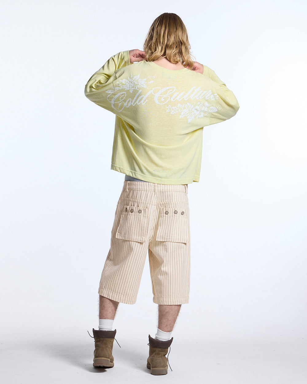 COLD CULTURE - OLD SOUL LONGSLEEVE PALE YELLOW #man
