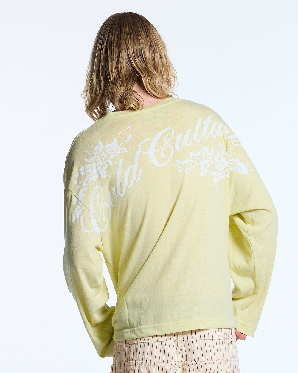COLD CULTURE - OLD SOUL LONGSLEEVE PALE YELLOW #man