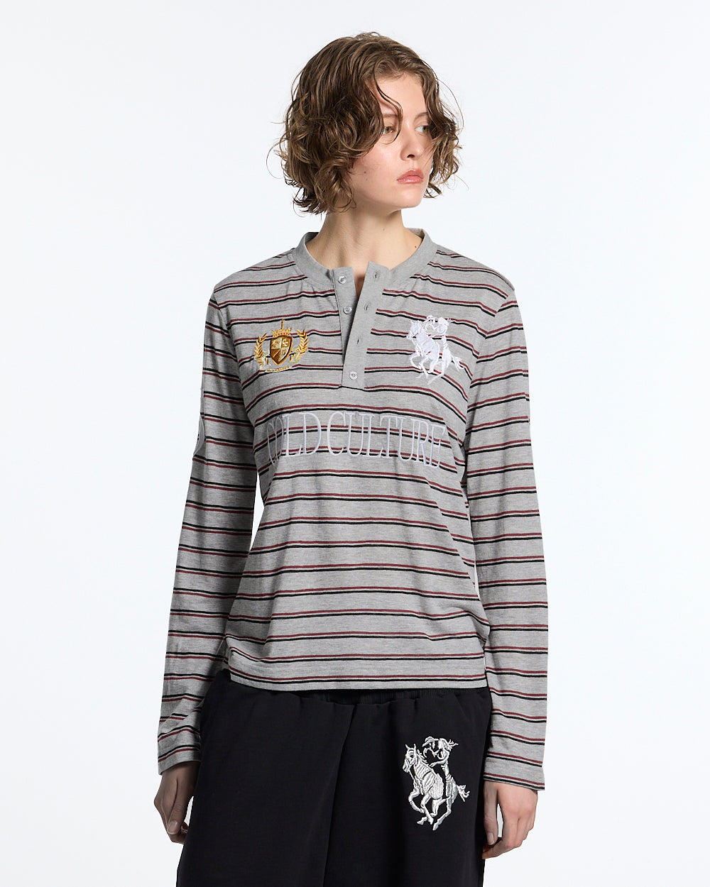 COLD CULTURE - RIDING CLUB LONGSLEEVE GREY #woman