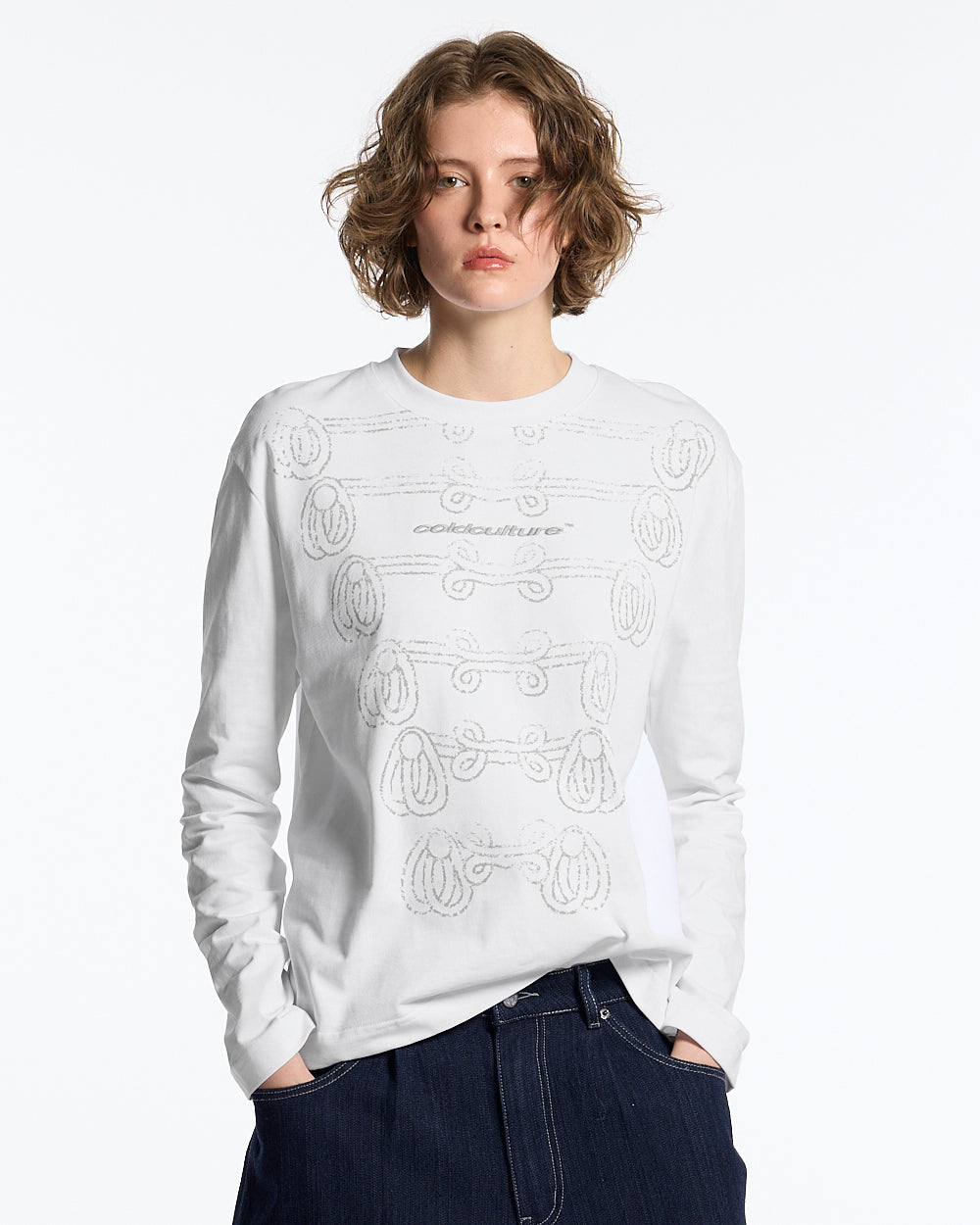 COLD CULTURE - KNOTTING HILL LONGSLEEVE WHITE #woman
