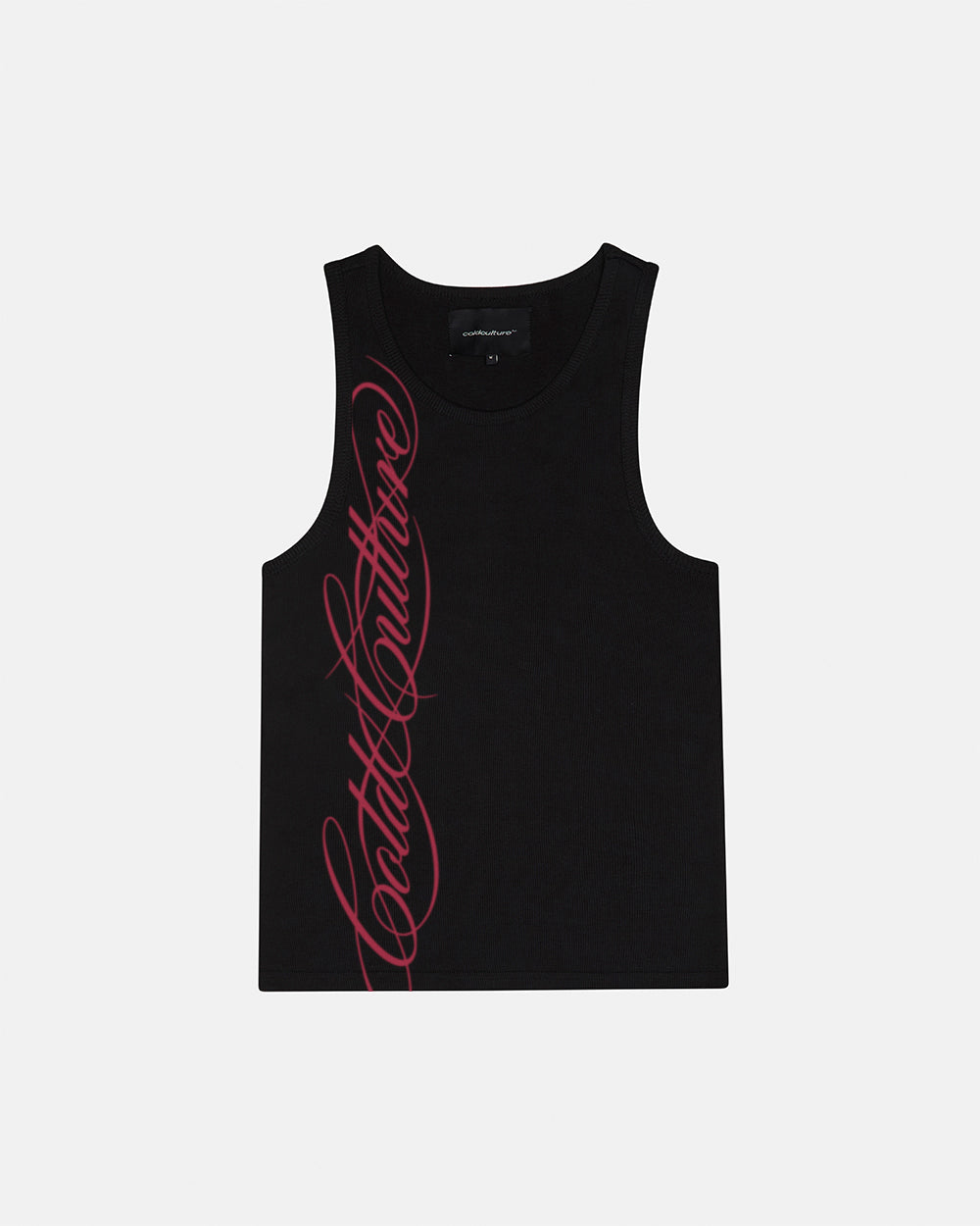 COLD CULTURE - SCRIPT TANK TOP BLACK