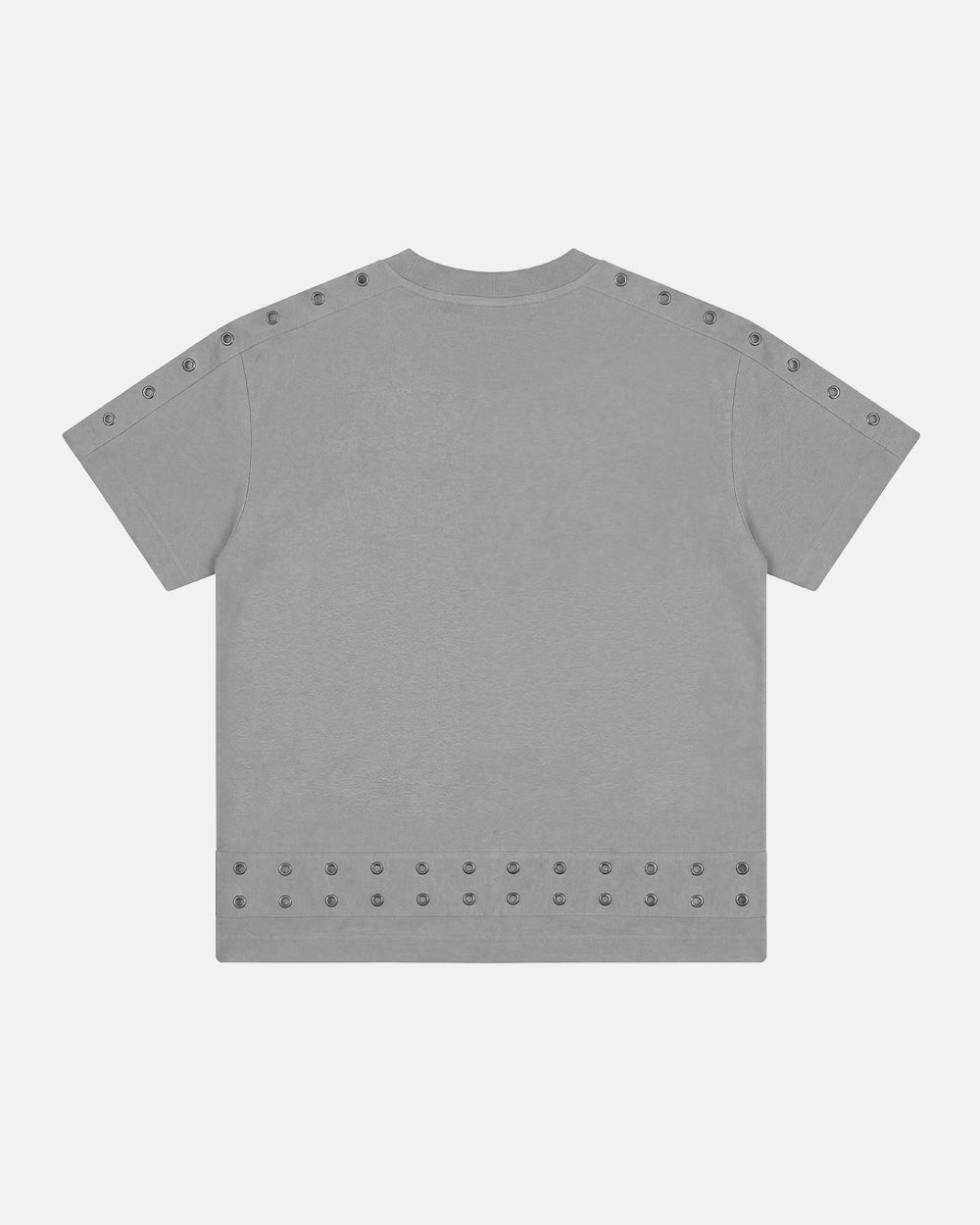 COLD CULTURE - EYELET TEE LIGHT GREY 