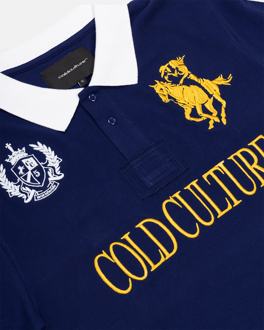 COLD CULTURE - RIDING CLUB POLO NAVY