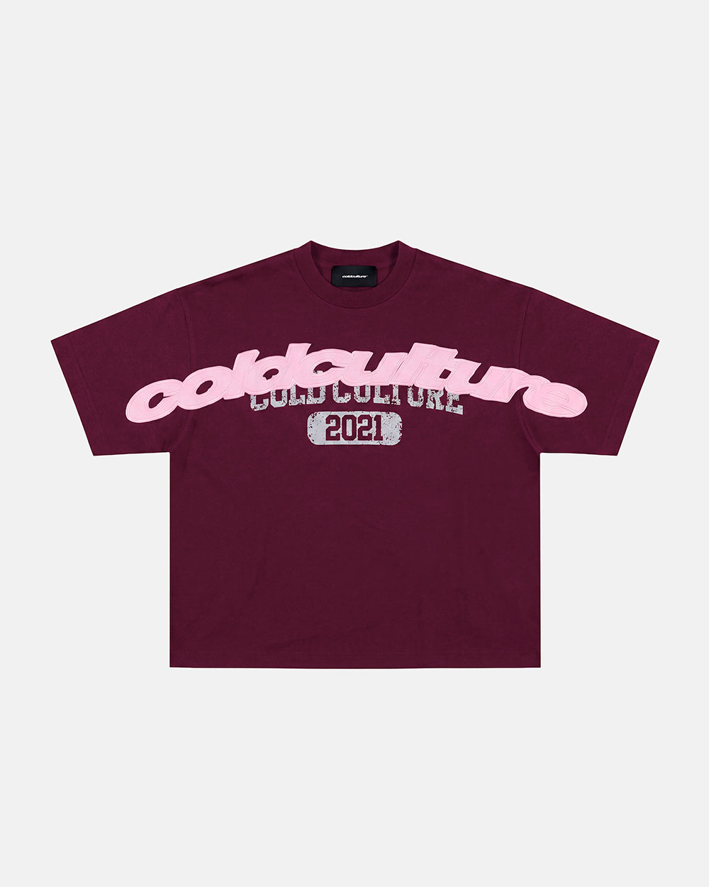 MIX MATCH TEE BURGUNDY