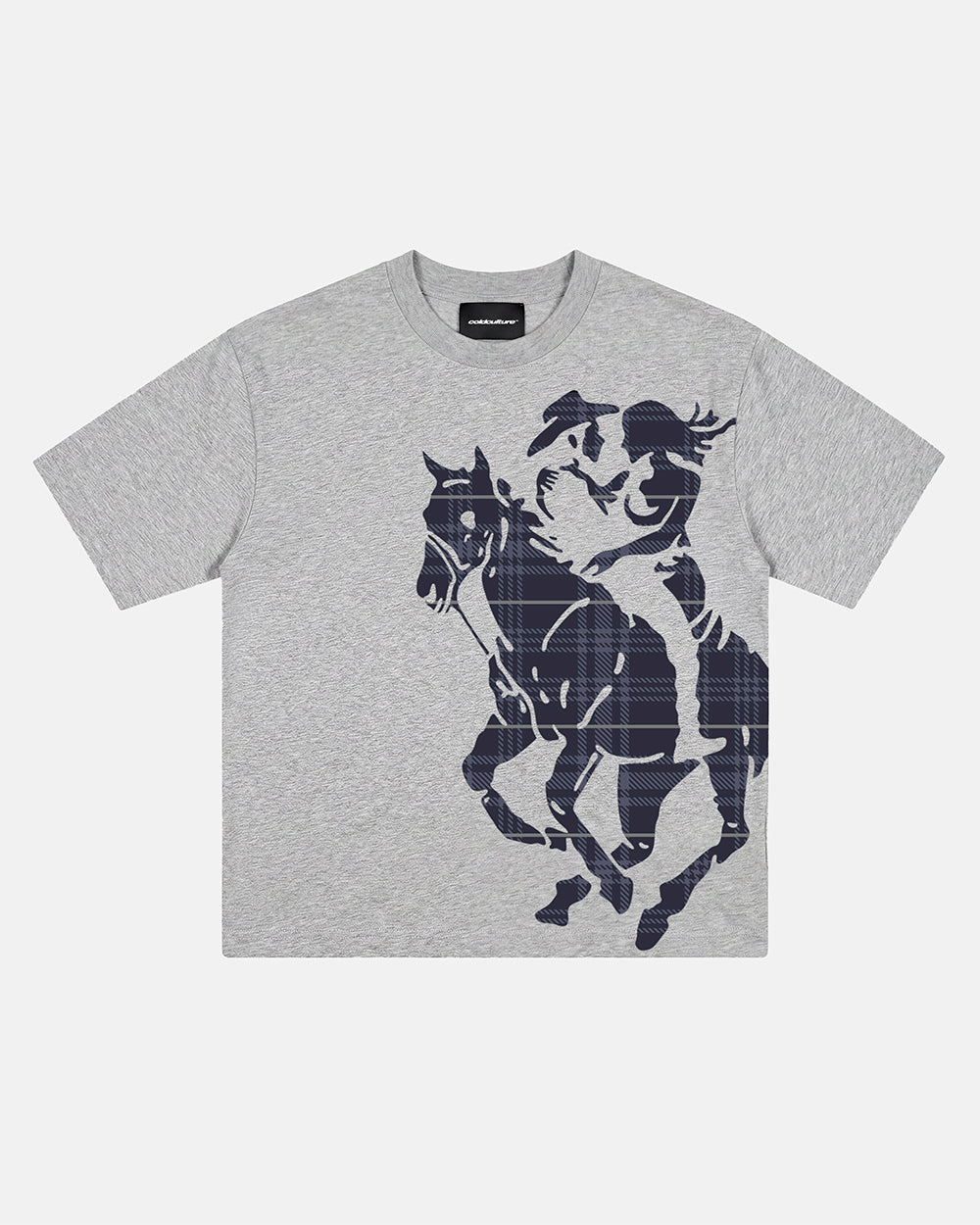 STALLION TEE HEATHER GREY