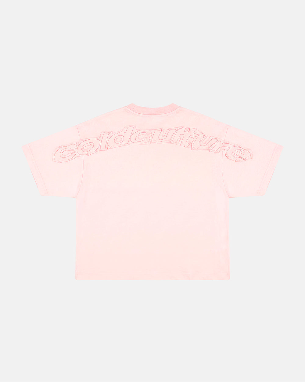 DISTRESS CURVED TEE PINK