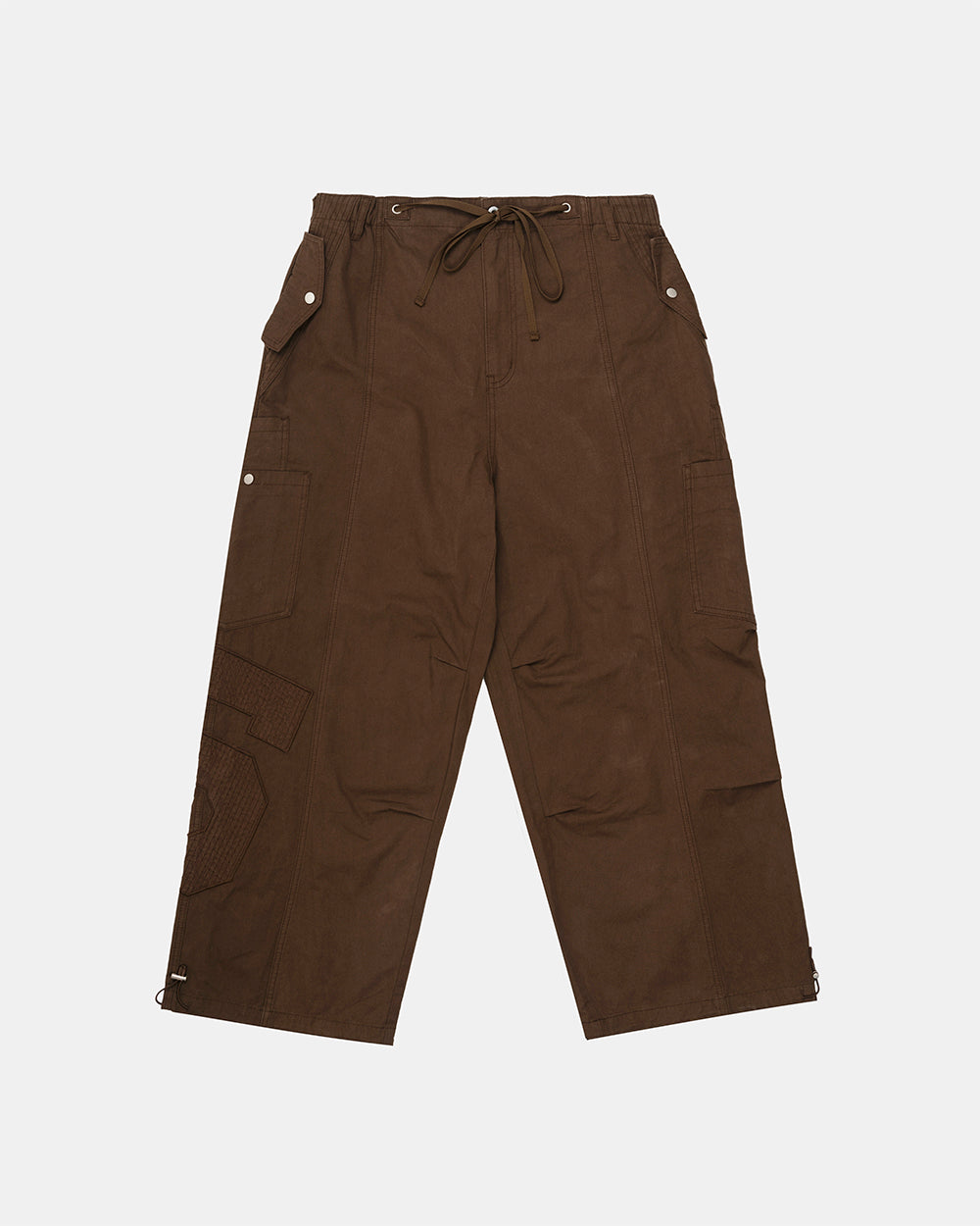 SOLID CARGO PANTS BROWN