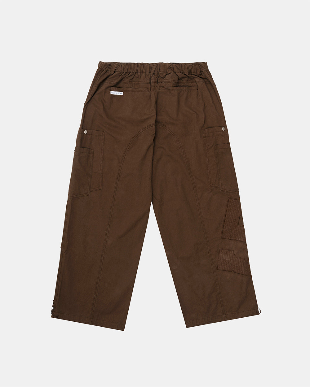 SOLID CARGO PANTS BROWN