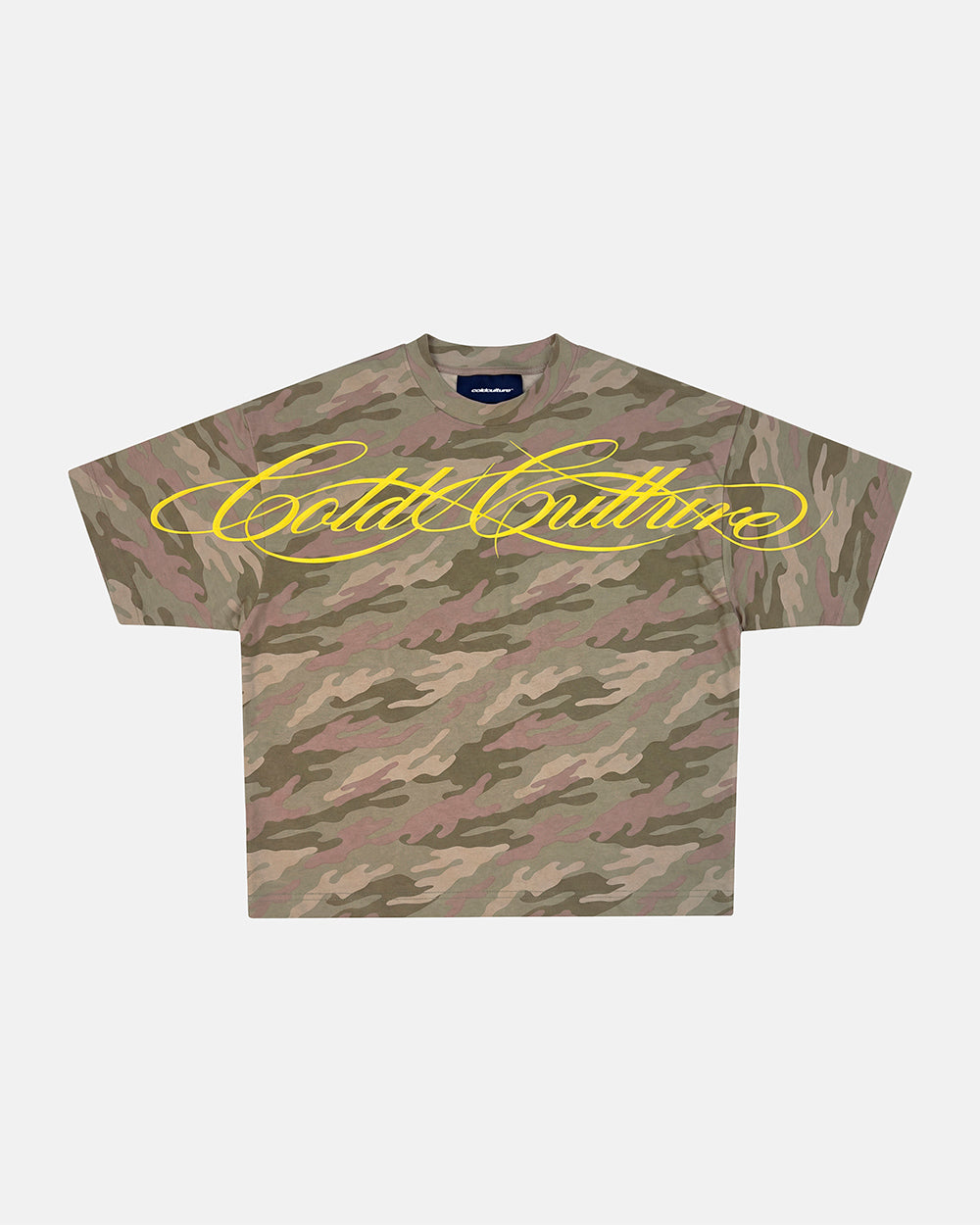 CROSSED SCRIPT TEE CAMO