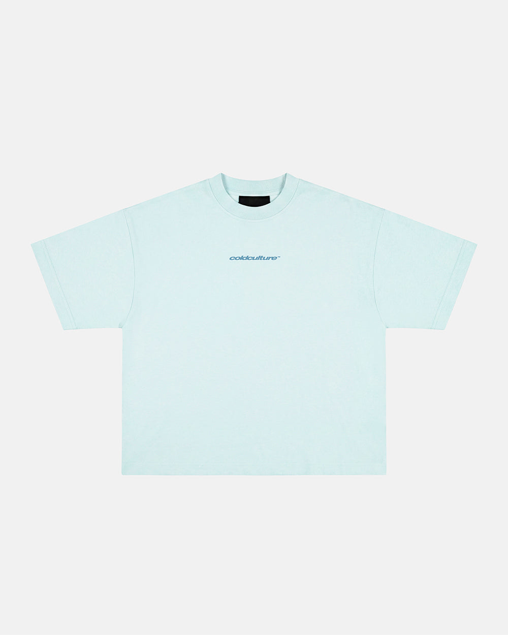 DISTRESS CURVED TEE BLUE