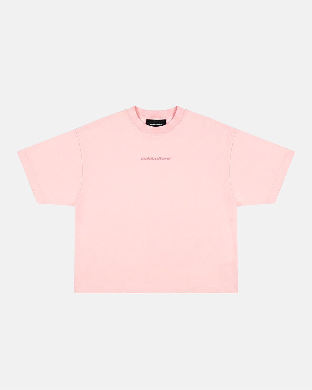 DISTRESS CURVED TEE PINK