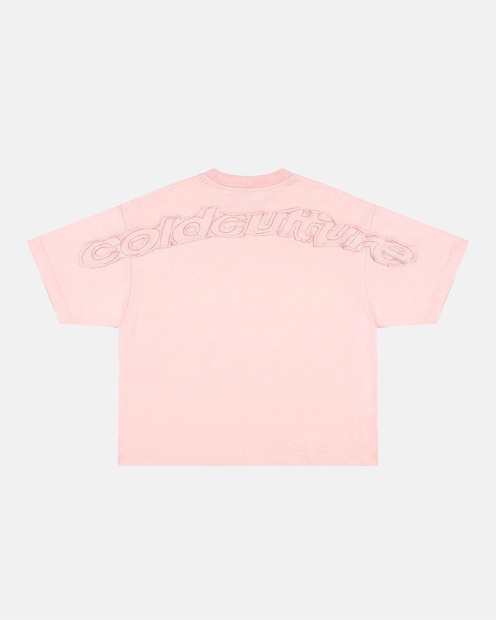 DISTRESS CURVED TEE PINK
