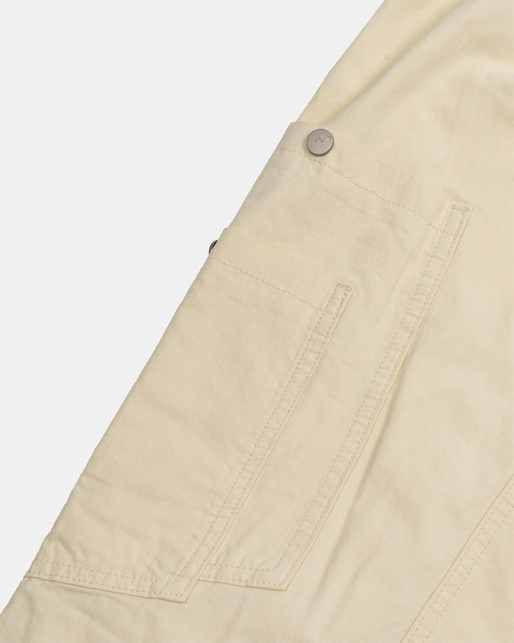 SOLID CARGO PANTS WHITE