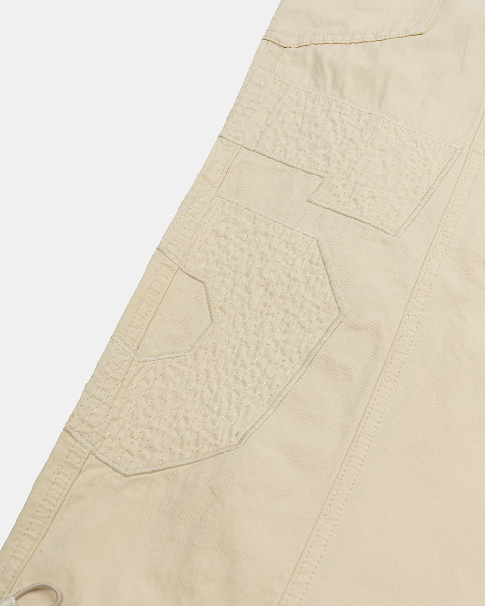 SOLID CARGO PANTS WHITE