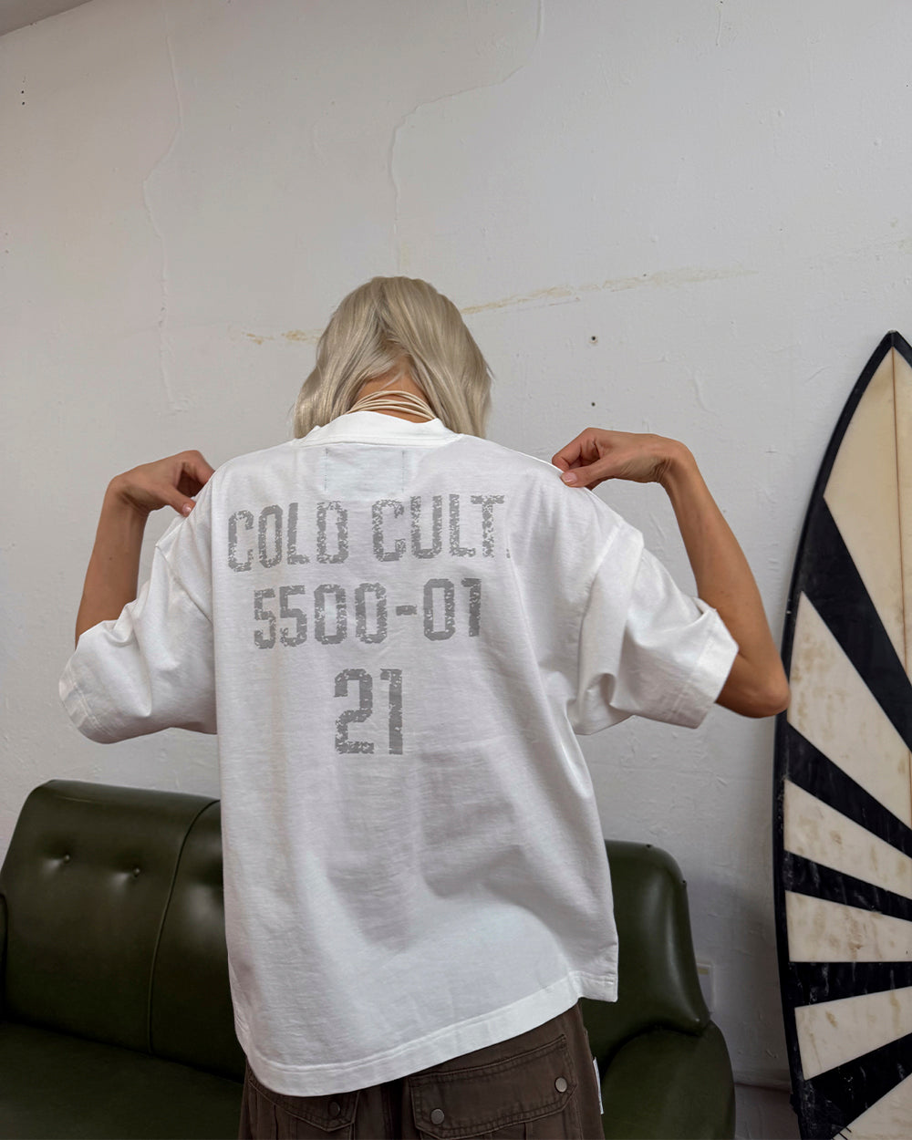 BOARDING TEE WHITE