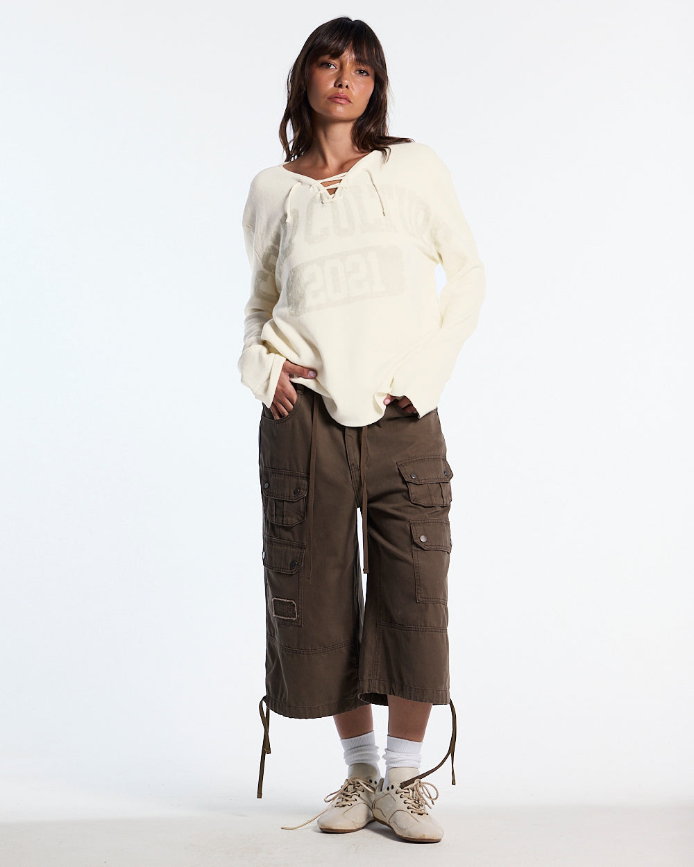 DUNE CAPRI PANTS BROWN