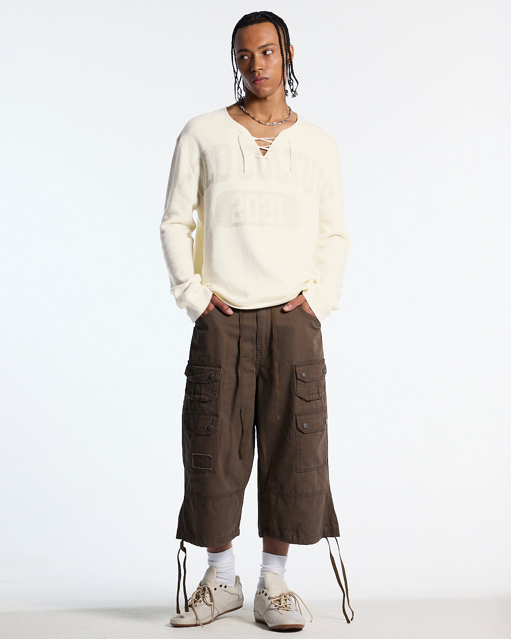 HOOK KNIT BEIGE