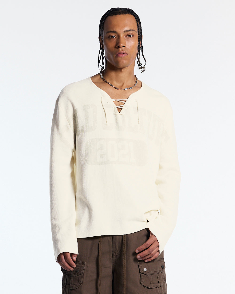 HOOK KNIT BEIGE