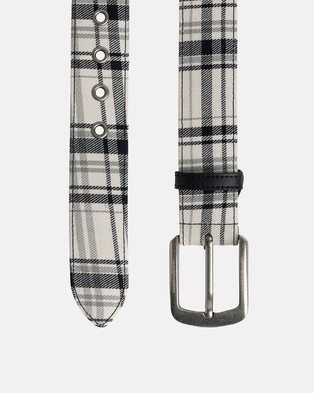 DINING CHECK BELT BLACK TARTAN