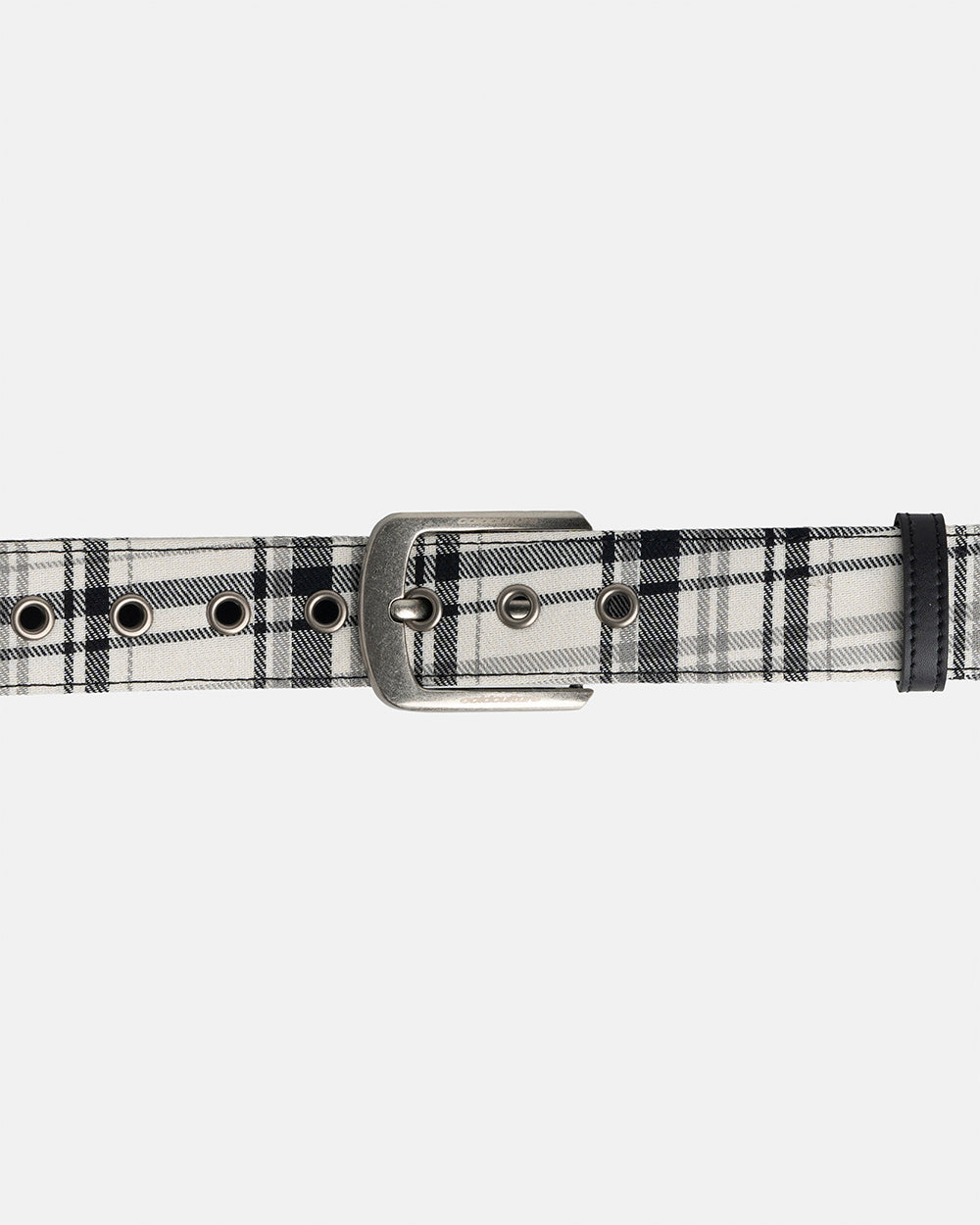 DINING CHECK BELT BLACK TARTAN