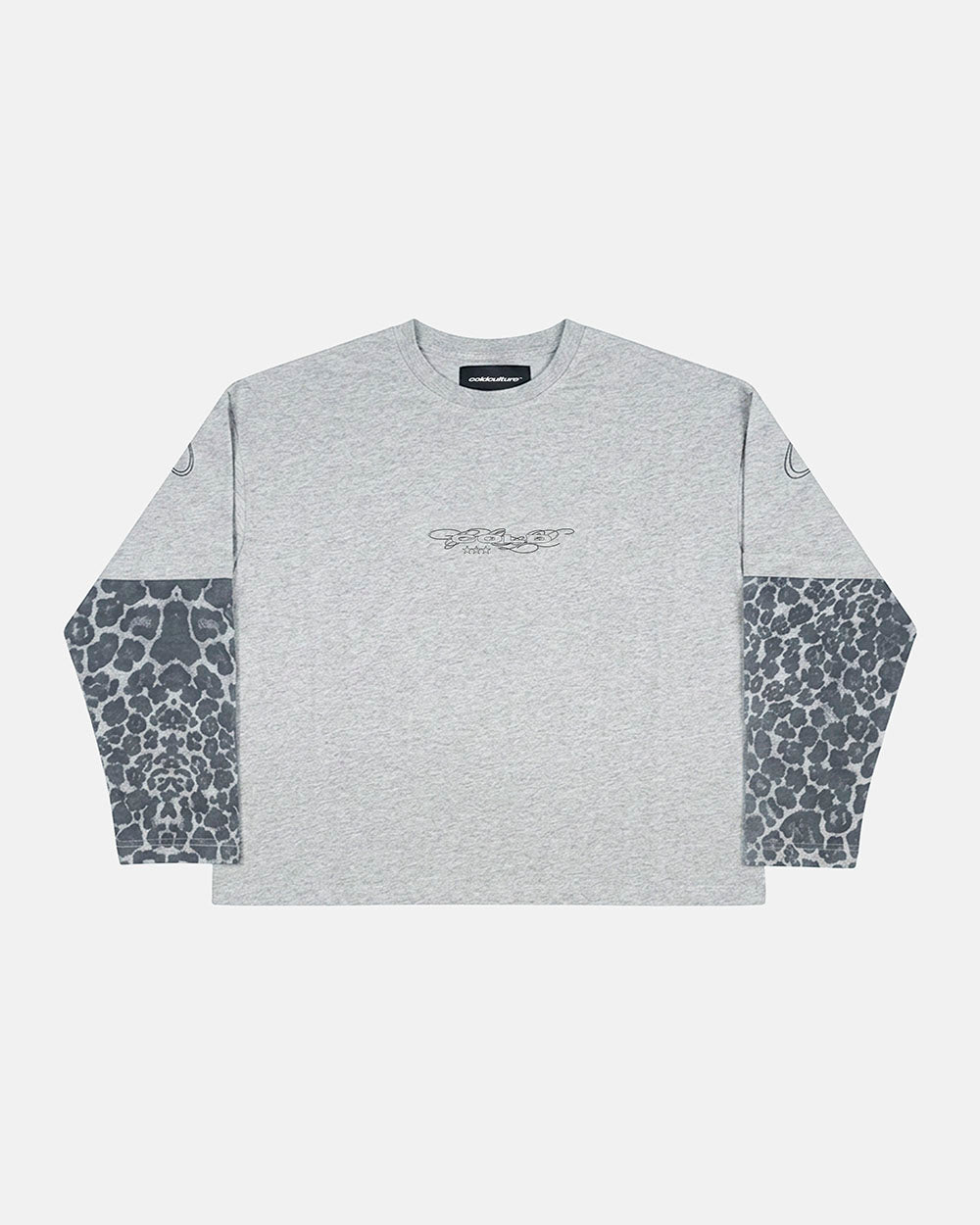 TABBY DOUBLE LONGSLEEVE TEE HEATHER GREY