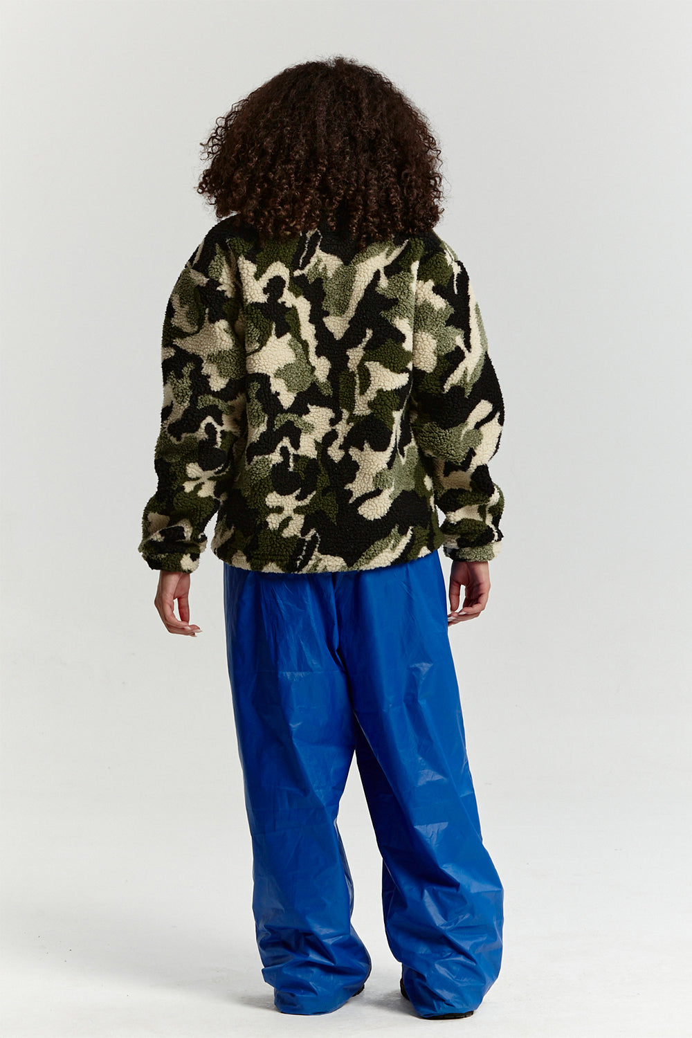 ABSTRACT FLEECE GREEN CAMO