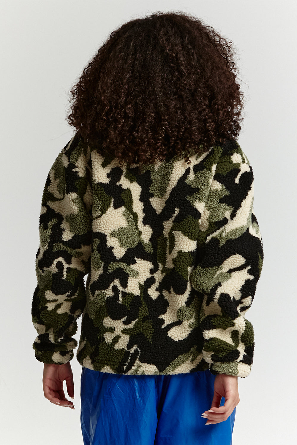 ABSTRACT FLEECE GREEN CAMO