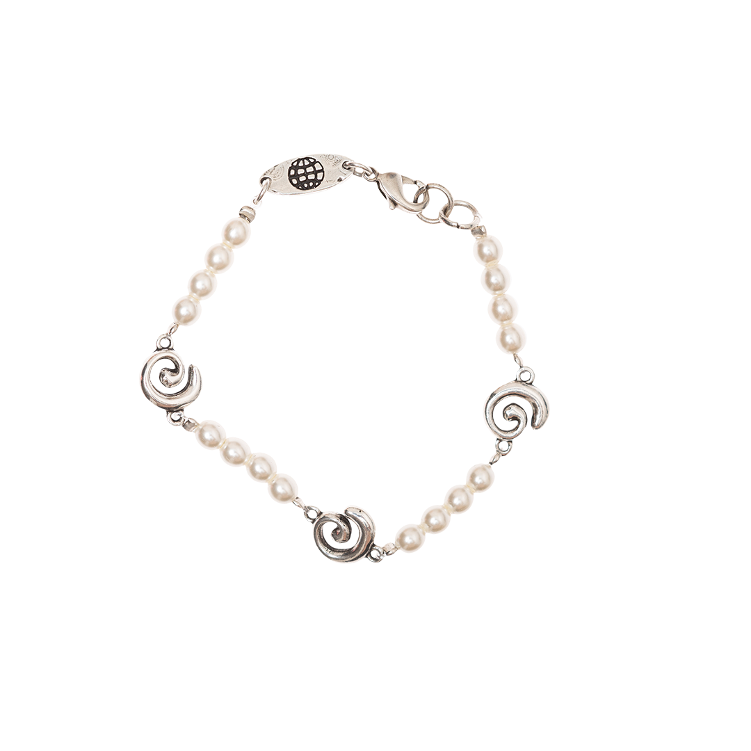 PEARL AND SPIRAL BRACELET