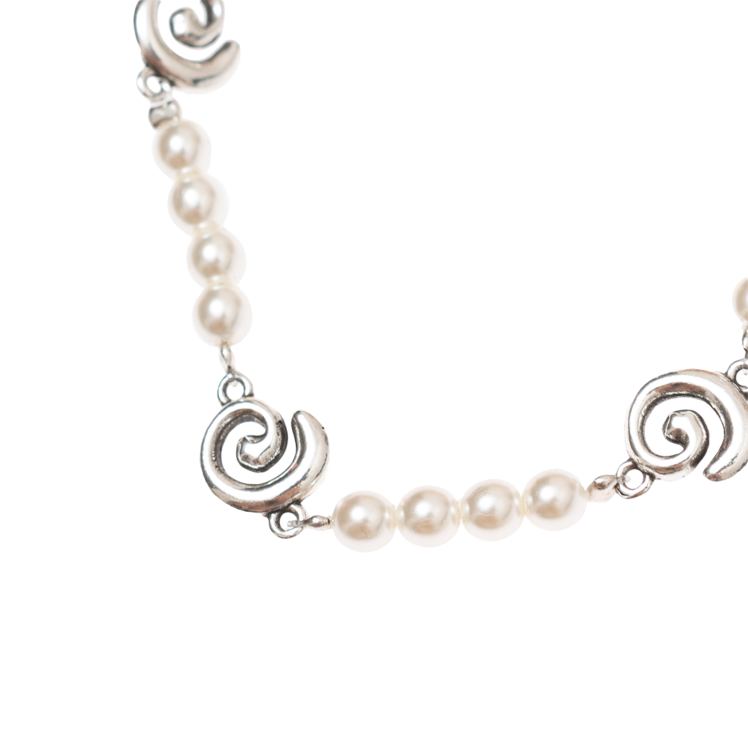 PEARL AND SPIRAL BRACELET