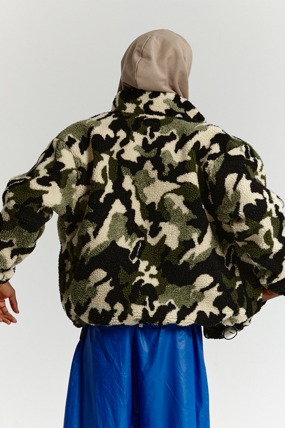 ABSTRACT FLEECE GREEN CAMO