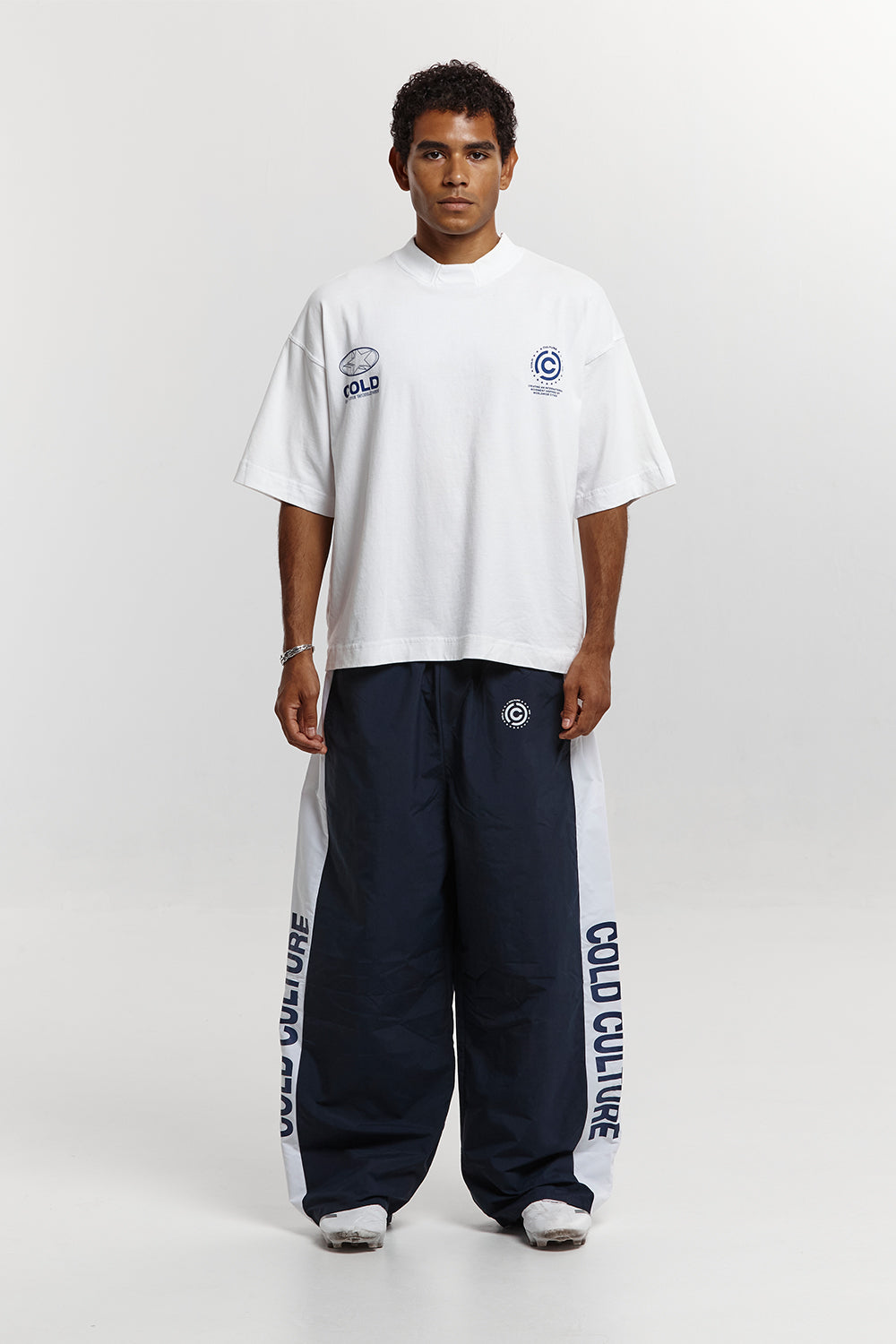 SIDE STRIPE STARS SWEATPANTS DARK BLUE