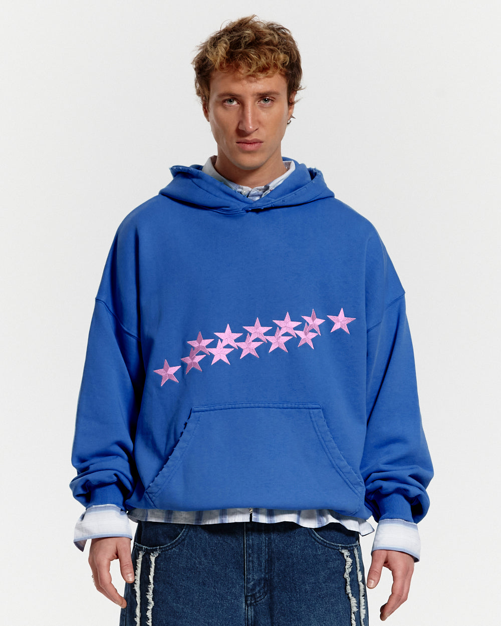 STARS HOODIE INTENSE BLUE