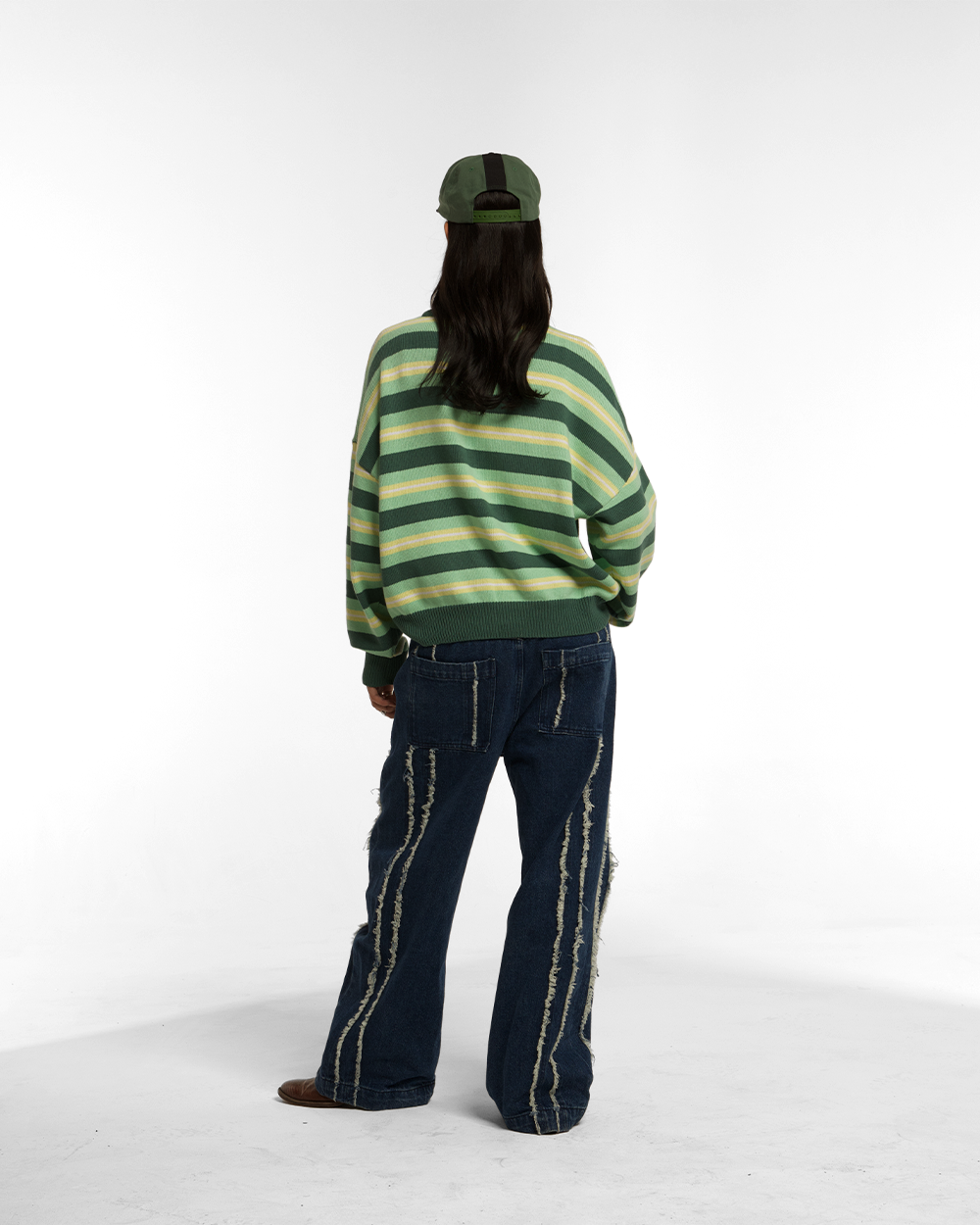 CASINO STRIPES KNIT PALE JADE