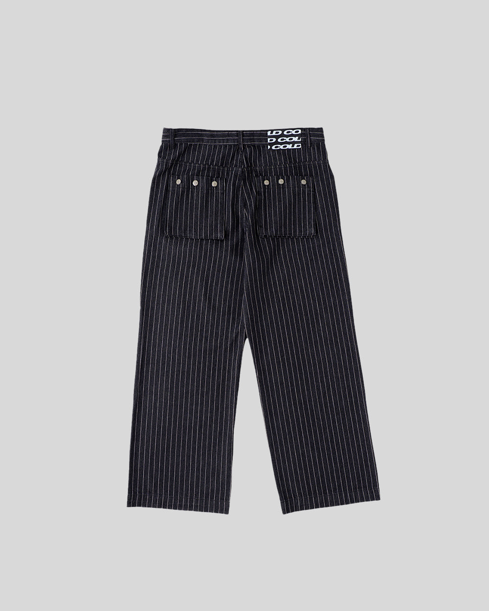 STRIPES CASINO V1 PANTS BLACK DENIM