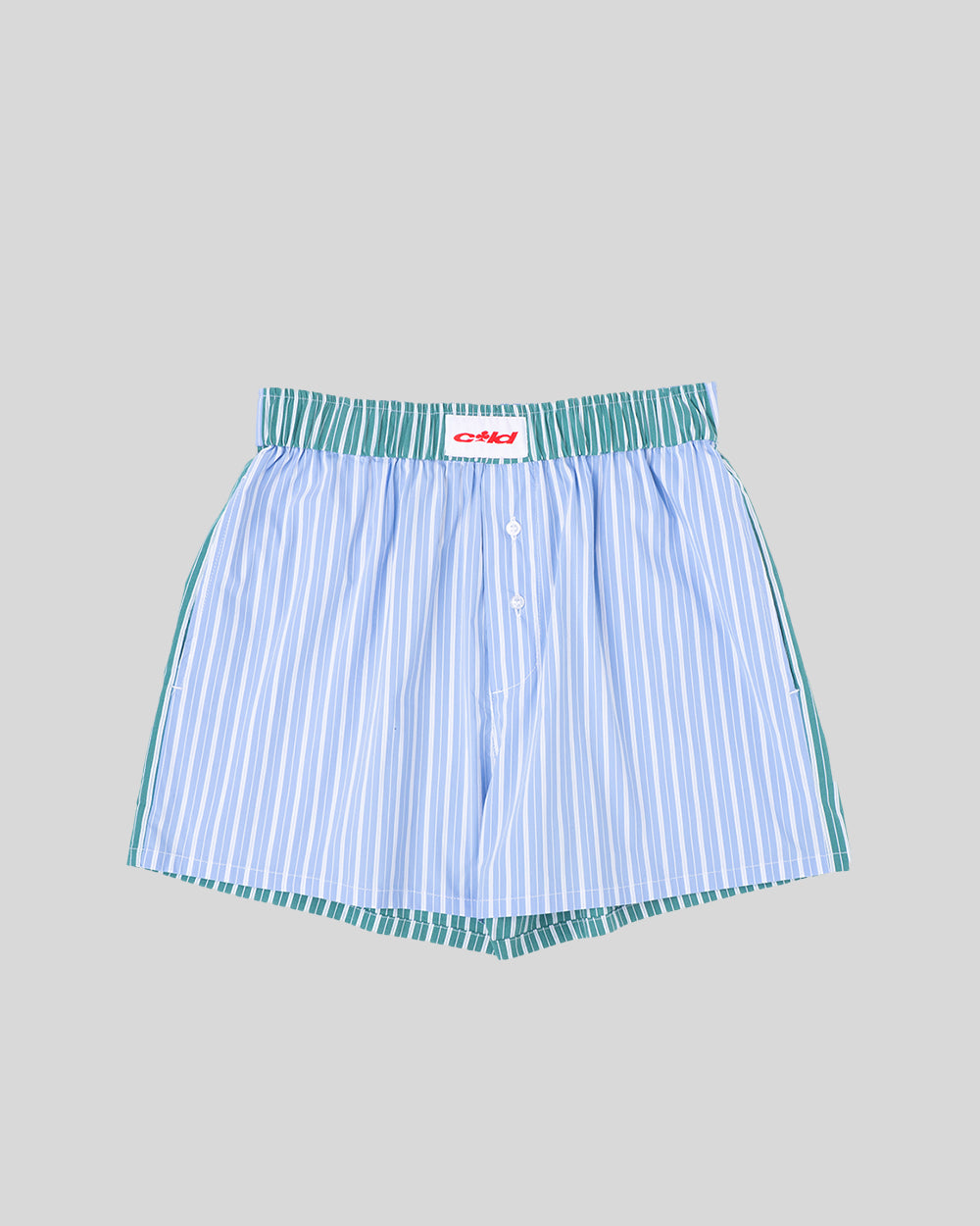 POKER UNDERPANTS BLUE/GREEN STRIPED