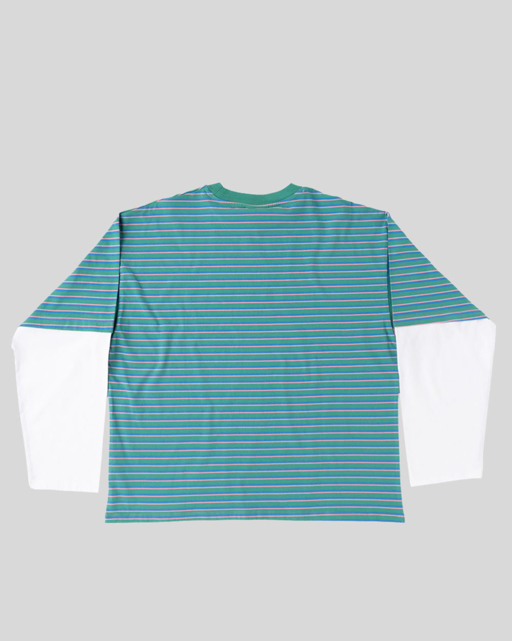 SHOW LONGSLEEVE TEE ASH GREEN/STRIPES