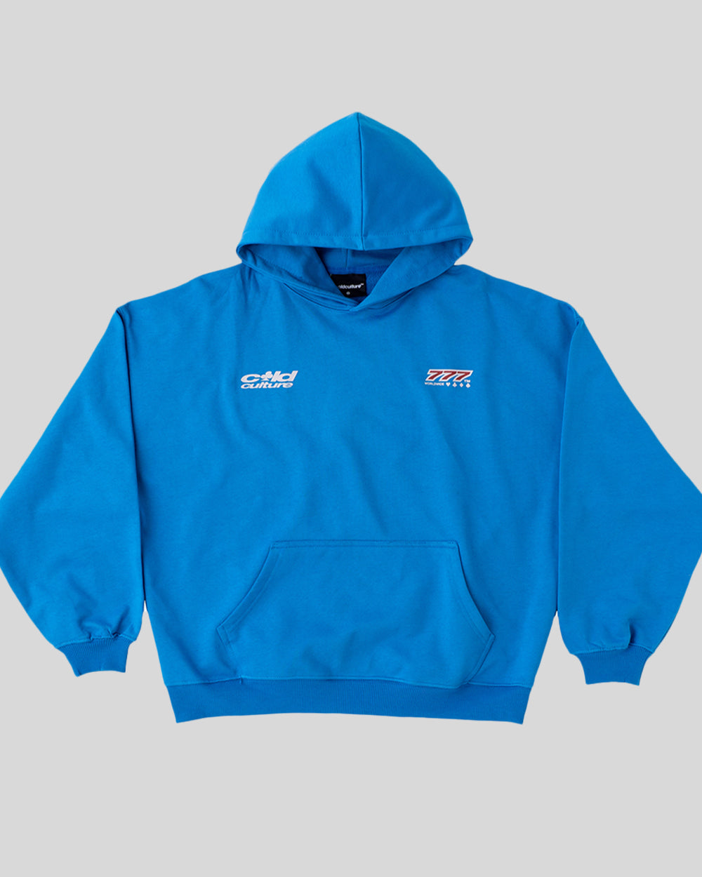 THREE SEVENS HOODIE CAPRI BLUE