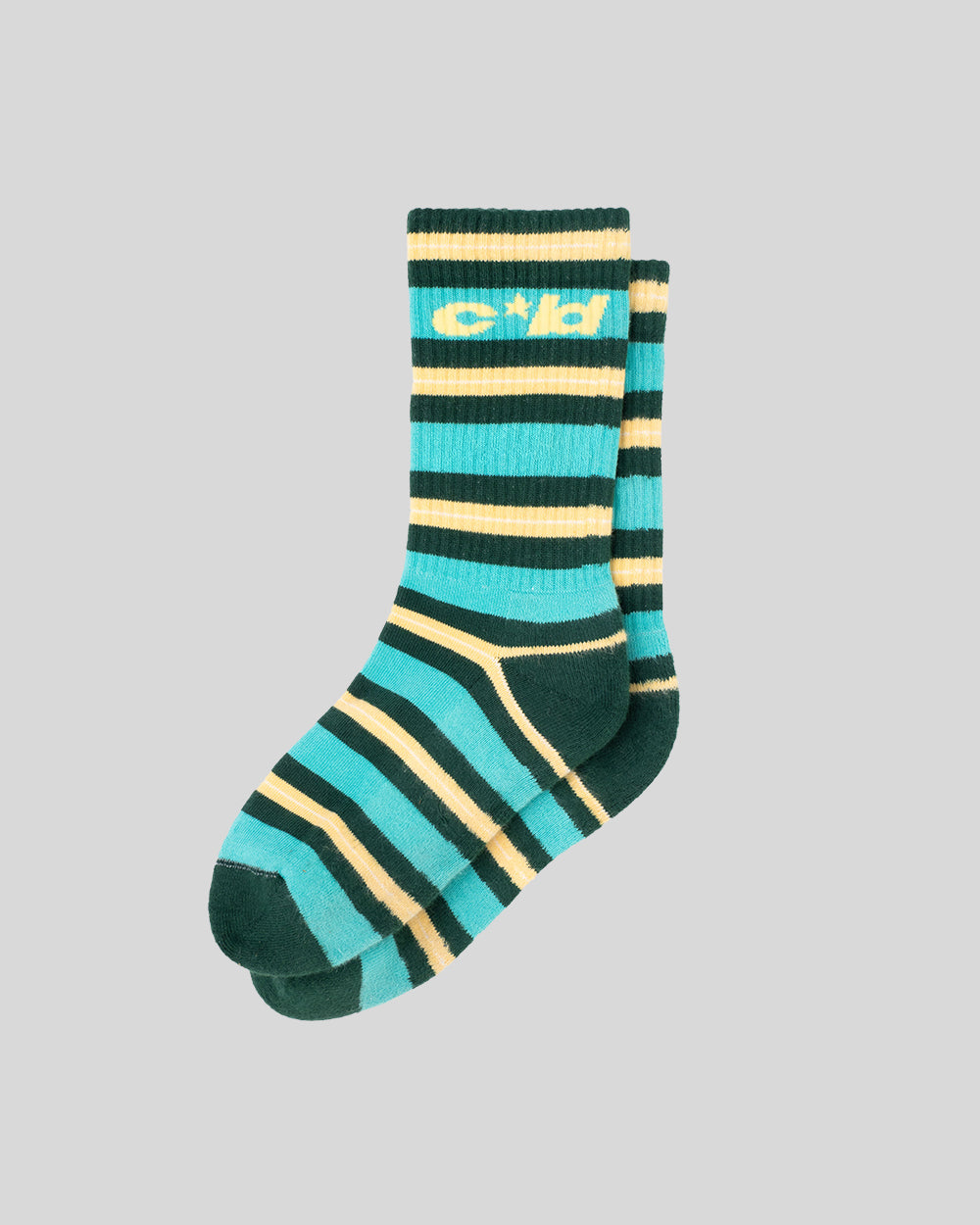 CASINO SOCKS STRIPES PALE JADE