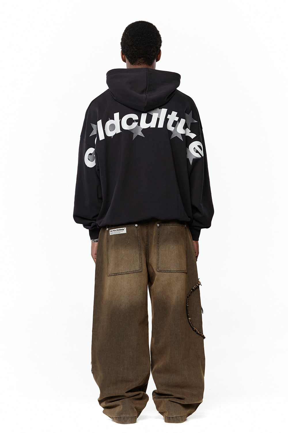 V2 CUTTING PANTS BROWN DENIM