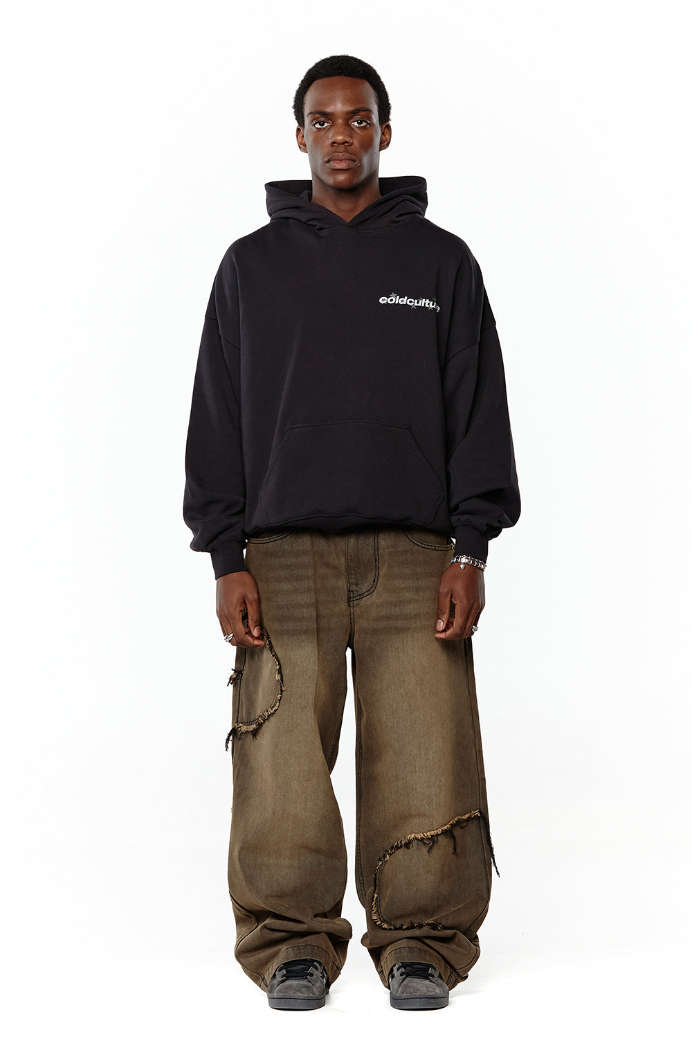 V2 CUTTING PANTS BROWN DENIM