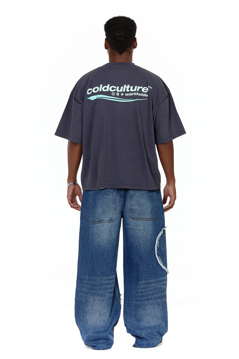 V2 CUTTING PANTS BLUE DENIM