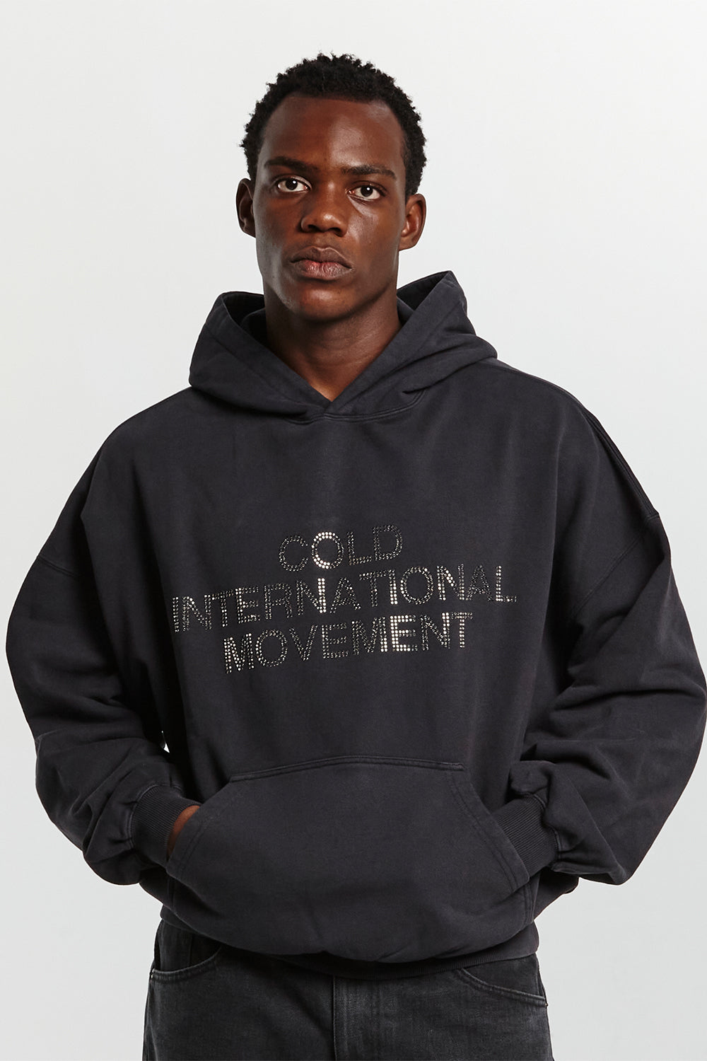 SHINY COLD HOODIE BLACK